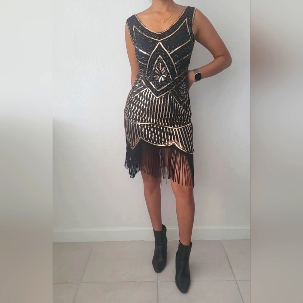 Flapper dress, Vintage Style, Sequined
